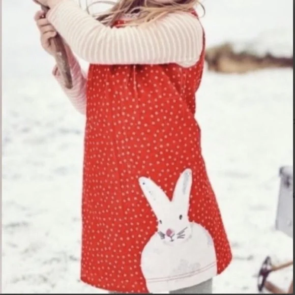 Mini Boden Dresses Mini Boden Redorange Corduroy Polka Dot